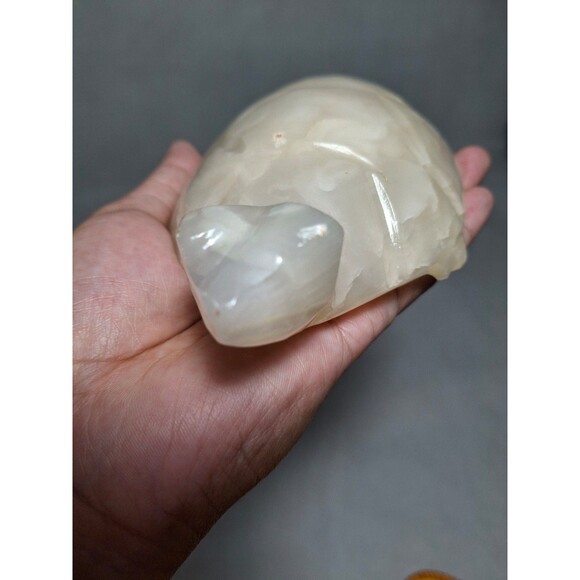 Vintage Carved Onyx Turtle Figure Paperweight - Picture 7 of 10